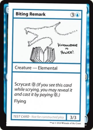 Biting Remark (2021 Edition) [Mystery Booster Playtest Cards] MTG Single Magic: The Gathering  | Multizone: Comics And Games