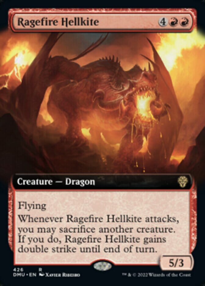 Ragefire Hellkite (Extended Art) [Dominaria United] MTG Single Magic: The Gathering  | Multizone: Comics And Games