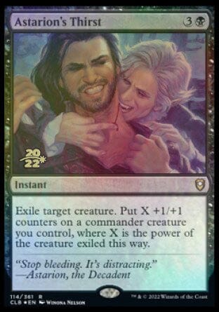 Astarion's Thirst [Commander Legends: Battle for Baldur's Gate Prerelease Promos] MTG Single Magic: The Gathering  | Multizone: Comics And Games