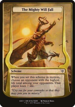 The Mighty Will Fall (Archenemy: Nicol Bolas) [Archenemy: Nicol Bolas Schemes] MTG Single Magic: The Gathering  | Multizone: Comics And Games