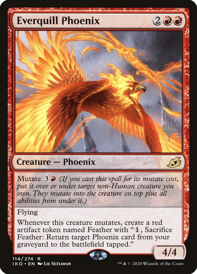 Everquill Phoenix (Promo Pack) [Ikoria: Lair of Behemoths Promos] MTG Single Magic: The Gathering  | Multizone: Comics And Games