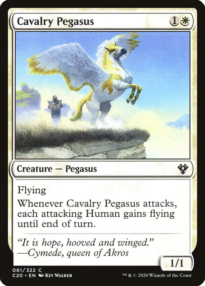 Cavalry Pegasus [Commander 2020] MTG Single Magic: The Gathering  | Multizone: Comics And Games