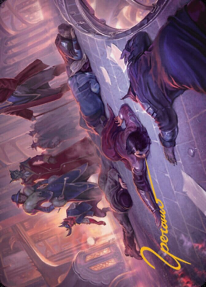 Make an Example Art Card (Gold-Stamped Signature) [Streets of New Capenna Art Series] MTG Single Magic: The Gathering  | Multizone: Comics And Games