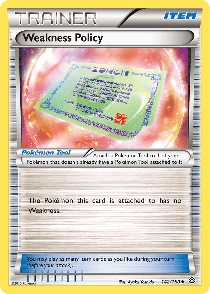 Weakness Policy (142/160) [XY: Primal Clash] Pokemon Single Pokémon  | Multizone: Comics And Games