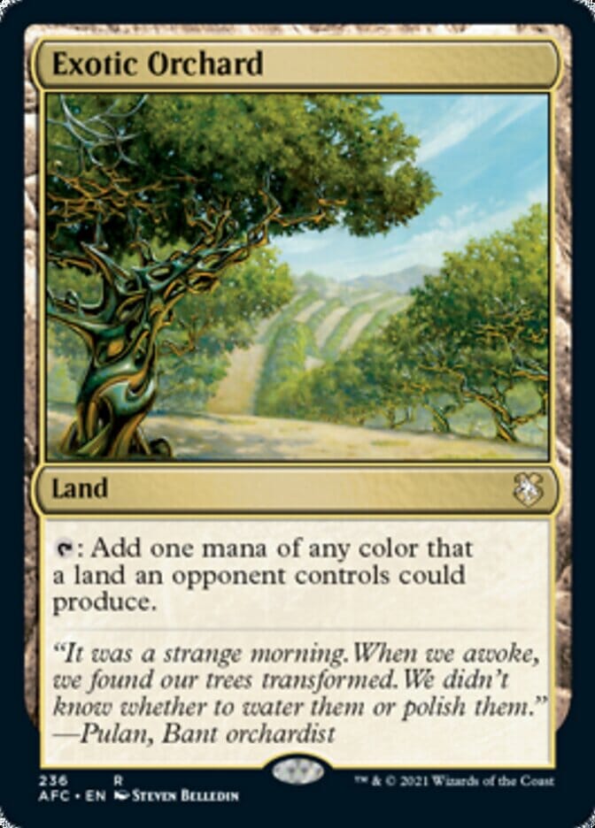 Exotic Orchard [Dungeons & Dragons: Adventures in the Forgotten Realms Commander] MTG Single Magic: The Gathering  | Multizone: Comics And Games