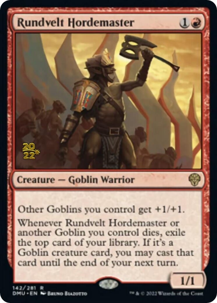 Rundvelt Hordemaster [Dominaria United Prerelease Promos] MTG Single Magic: The Gathering  | Multizone: Comics And Games