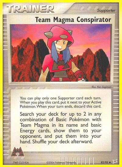 Team Magma Conspirator (82/95) [EX: Team Magma vs Team Aqua] Pokemon Single Pokémon  | Multizone: Comics And Games