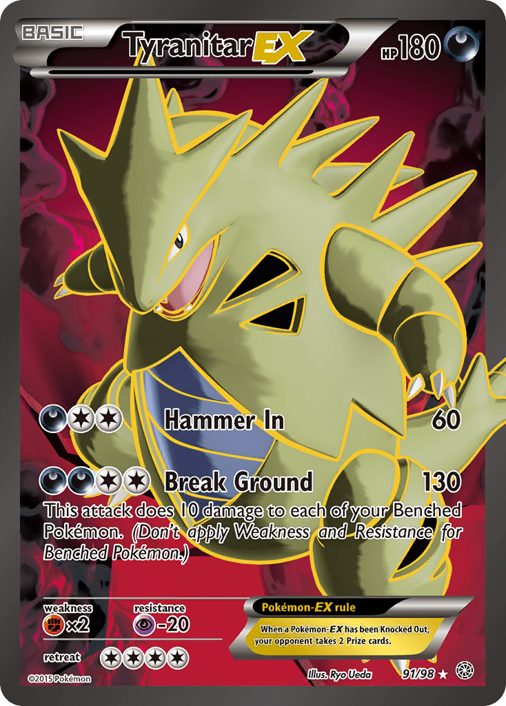 Tyranitar EX (91/98) [XY: Ancient Origins] Pokemon Single Pokémon  | Multizone: Comics And Games