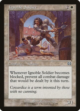 Ignoble Soldier [Mercadian Masques] MTG Single Magic: The Gathering  | Multizone: Comics And Games