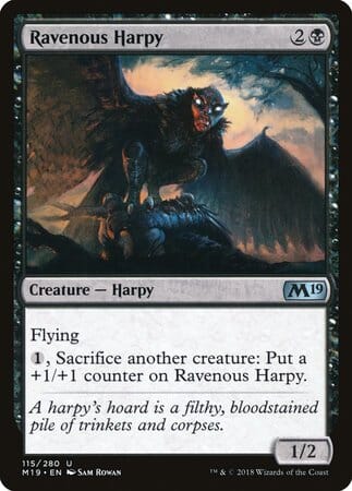 Ravenous Harpy [Core Set 2019] MTG Single Magic: The Gathering  | Multizone: Comics And Games