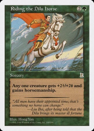 Riding the Dilu Horse [Portal Three Kingdoms] MTG Single Magic: The Gathering  | Multizone: Comics And Games