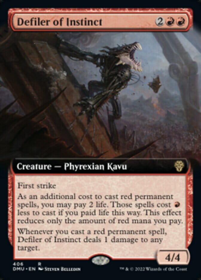 Defiler of Instinct (Extended Art) [Dominaria United] MTG Single Magic: The Gathering  | Multizone: Comics And Games