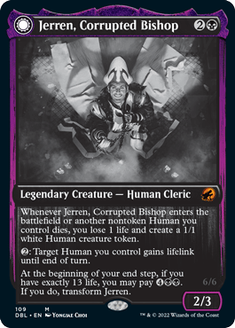 Jerren, Corrupted Bishop // Ormendahl, the Corrupted [Innistrad: Double Feature] MTG Single Magic: The Gathering  | Multizone: Comics And Games