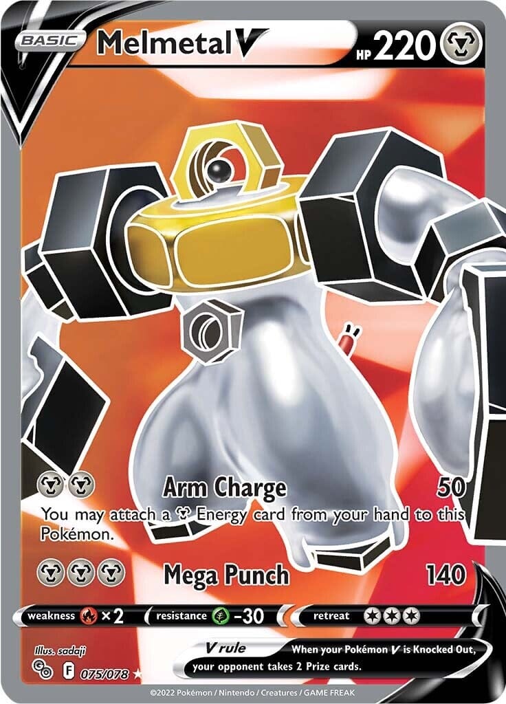 Melmetal V (075/078) [Pokémon GO] Pokemon Single Pokémon  | Multizone: Comics And Games