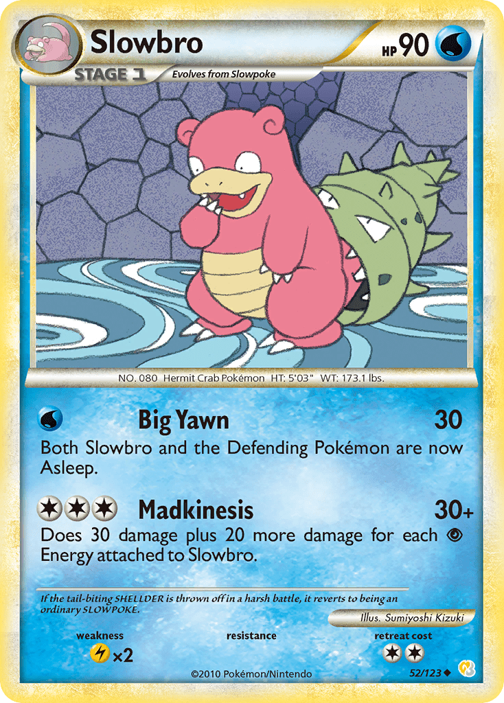 Slowbro (52/123) [HeartGold & SoulSilver: Base Set] Pokemon Single Pokémon  | Multizone: Comics And Games