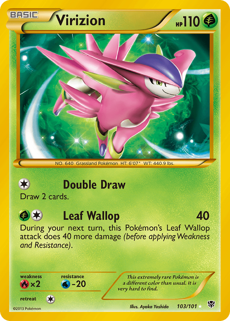 Virizion (103/101) [Black & White: Plasma Blast] Pokemon Single Pokémon  | Multizone: Comics And Games