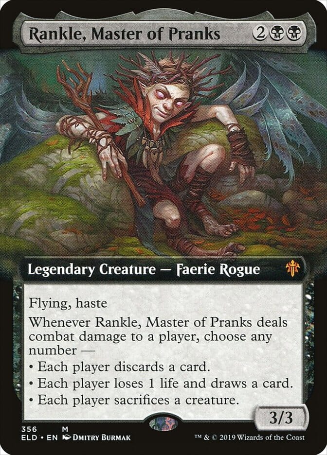 Rankle, Master of Pranks (Extended Art) [Throne of Eldraine] MTG Single Magic: The Gathering  | Multizone: Comics And Games