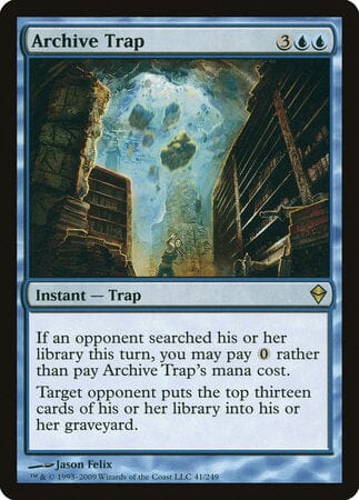 Archive Trap [Zendikar] MTG Single Magic: The Gathering  | Multizone: Comics And Games