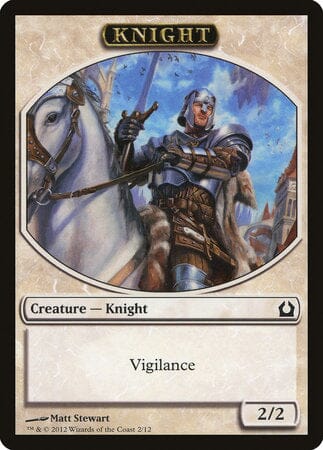 Knight Token [Return to Ravnica Tokens] MTG Single Magic: The Gathering  | Multizone: Comics And Games