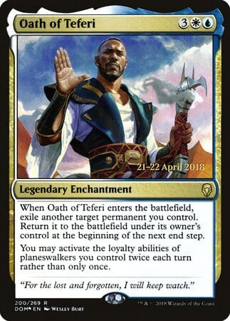 Oath of Teferi [Dominaria Promos] MTG Single Magic: The Gathering  | Multizone: Comics And Games