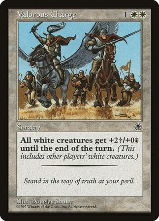 Valorous Charge [Portal] MTG Single Magic: The Gathering  | Multizone: Comics And Games