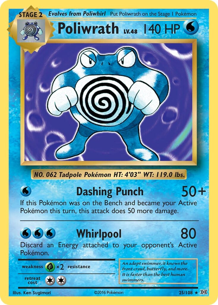 Poliwrath (25/108) (Theme Deck Exclusive) [XY: Evolutions] Pokemon Single Pokémon  | Multizone: Comics And Games