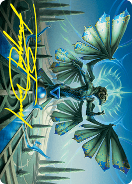 Tanazir Quandrix Art Card (Gold-Stamped Signature) [Strixhaven: School of Mages Art Series] MTG Single Magic: The Gathering  | Multizone: Comics And Games