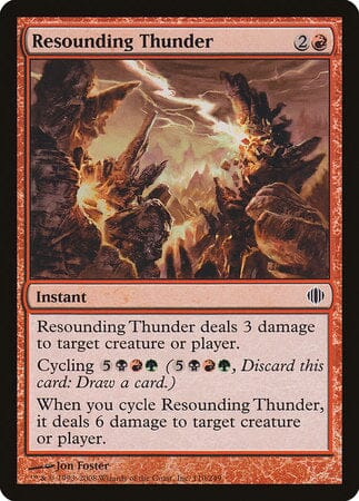 Resounding Thunder [Shards of Alara] MTG Single Magic: The Gathering  | Multizone: Comics And Games
