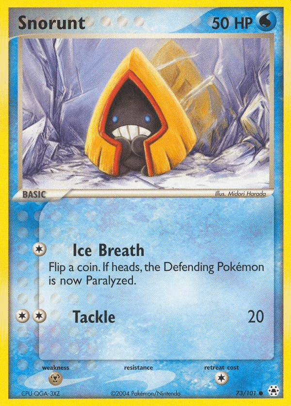 Snorunt (73/101) [EX: Hidden Legends] Pokemon Single Pokémon  | Multizone: Comics And Games