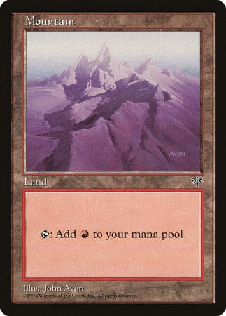 Mountain (Purple) [Mirage] MTG Single Magic: The Gathering  | Multizone: Comics And Games
