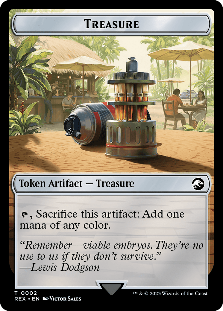 Treasure (0002) // Merfolk Double-Sided Token [Jurassic World Collection Tokens] | Multizone: Comics And Games