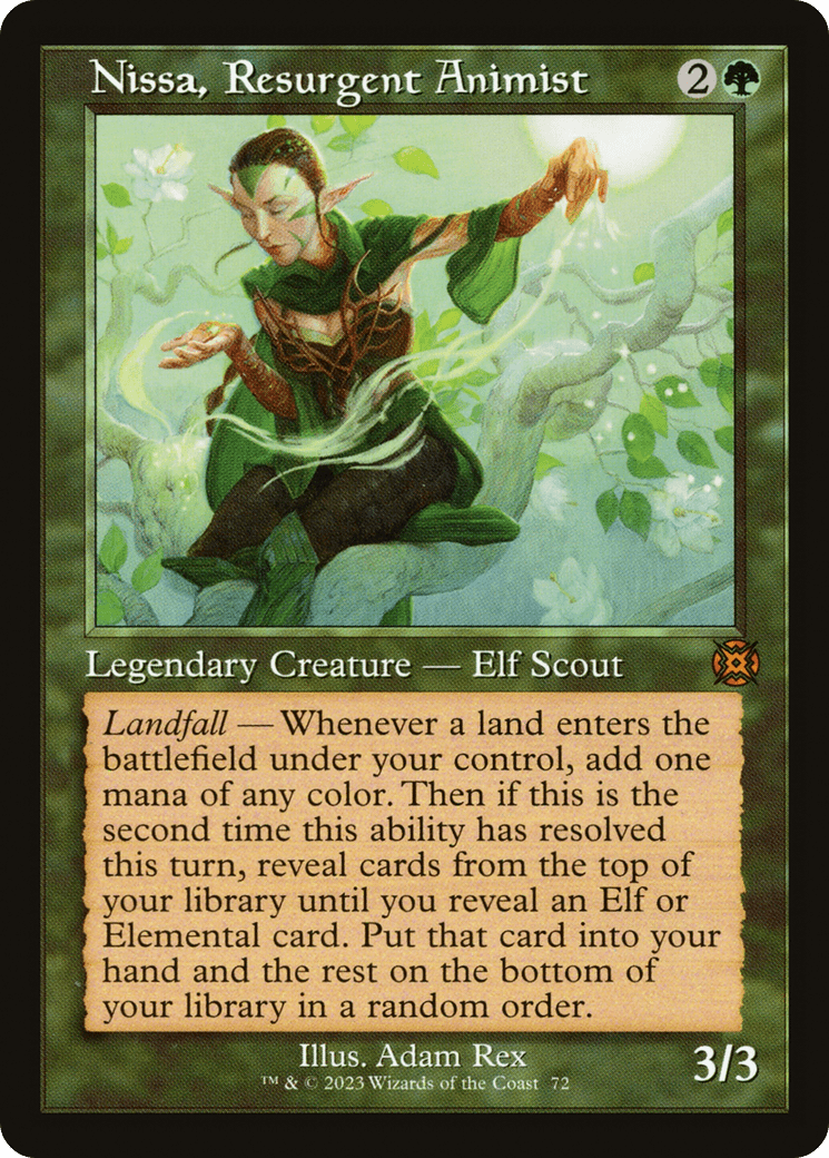 Nissa, Resurgent Animist (Retro) [March of the Machine: The Aftermath] MTG Single Magic: The Gathering  | Multizone: Comics And Games
