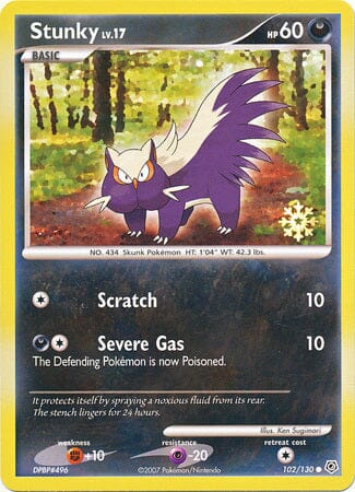 Stunky (102/130) [Countdown Calendar Promos] Pokemon Single Pokémon  | Multizone: Comics And Games