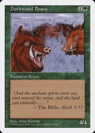Durkwood Boars [Fifth Edition] MTG Single Magic: The Gathering  | Multizone: Comics And Games