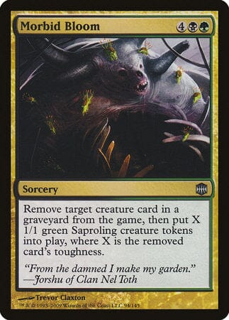 Morbid Bloom [Alara Reborn] MTG Single Magic: The Gathering  | Multizone: Comics And Games