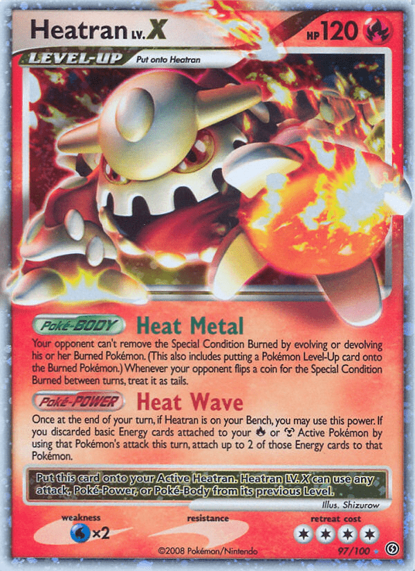 Heatran LV.X (97/100) [Diamond & Pearl: Stormfront] Pokemon Single Pokémon  | Multizone: Comics And Games