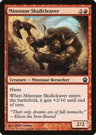 Minotaur Skullcleaver [Theros] MTG Single Magic: The Gathering  | Multizone: Comics And Games