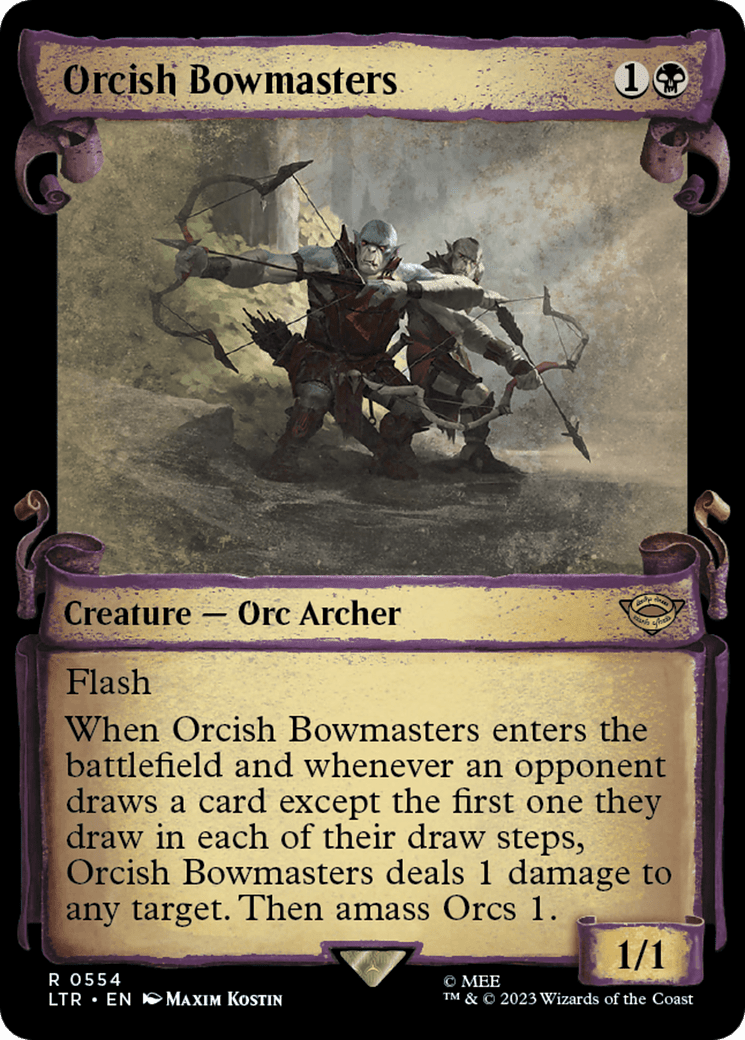 Orcish Bowmasters [The Lord of the Rings: Tales of Middle-Earth Showcase Scrolls] MTG Single Magic: The Gathering  | Multizone: Comics And Games