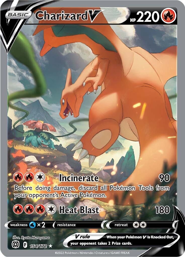 Charizard V (154/172) [Sword & Shield: Brilliant Stars] Pokemon Single Pokémon  | Multizone: Comics And Games