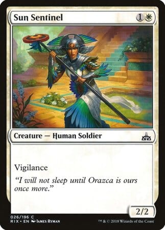 Sun Sentinel [Rivals of Ixalan] MTG Single Magic: The Gathering  | Multizone: Comics And Games