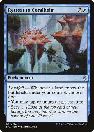 Retreat to Coralhelm [Battle for Zendikar] MTG Single Magic: The Gathering  | Multizone: Comics And Games