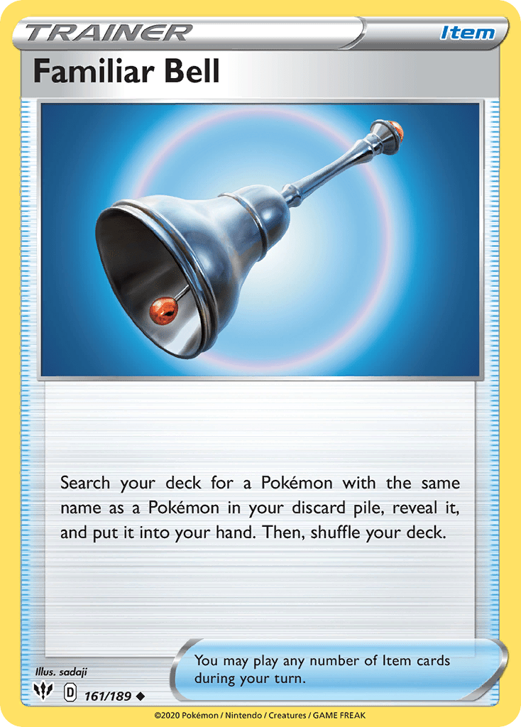 Familiar Bell (161/189) [Sword & Shield: Darkness Ablaze] Pokemon Single Pokémon  | Multizone: Comics And Games