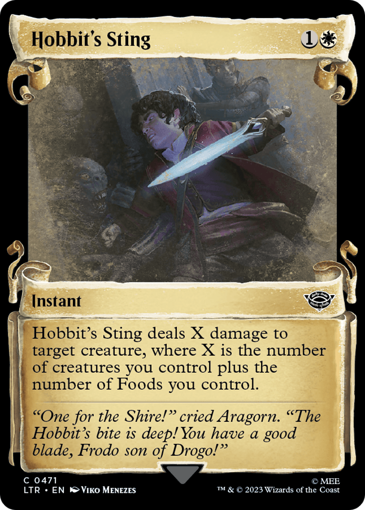 Hobbit's Sting [The Lord of the Rings: Tales of Middle-Earth Showcase Scrolls] MTG Single Magic: The Gathering  | Multizone: Comics And Games