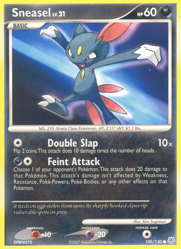 Sneasel (100/130) [Diamond & Pearl: Base Set] Pokemon Single Pokémon  | Multizone: Comics And Games
