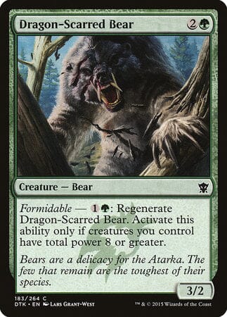 Dragon-Scarred Bear [Dragons of Tarkir] MTG Single Magic: The Gathering  | Multizone: Comics And Games