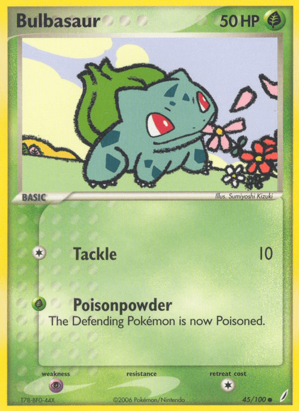 Bulbasaur (45/100) [EX: Crystal Guardians] Pokemon Single Pokémon  | Multizone: Comics And Games