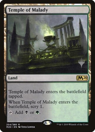 Temple of Malady [Core Set 2020 Promos] MTG Single Magic: The Gathering  | Multizone: Comics And Games