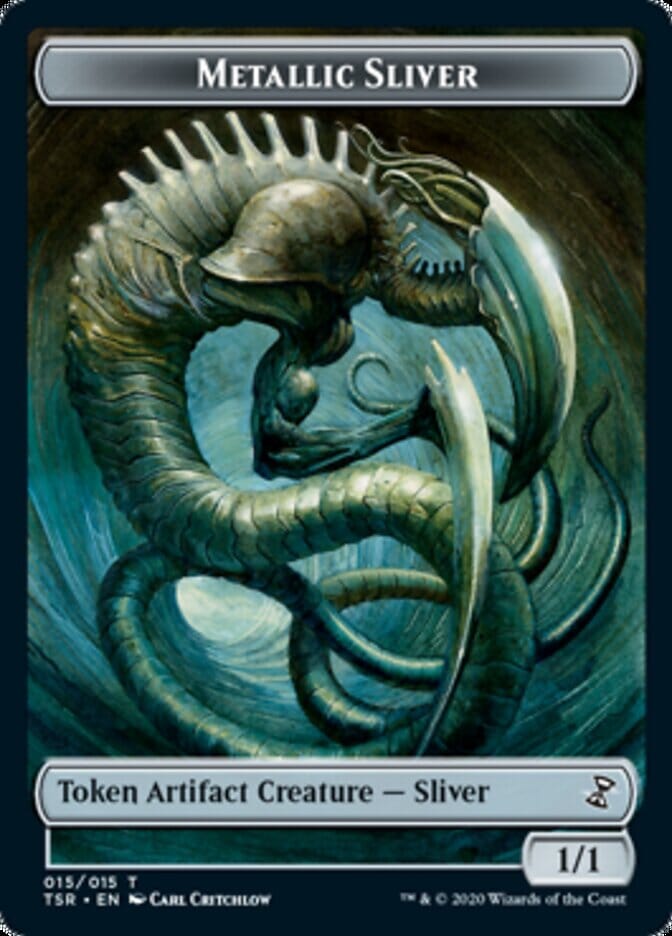 Metallic Sliver [Time Spiral Remastered Tokens] MTG Single Magic: The Gathering  | Multizone: Comics And Games