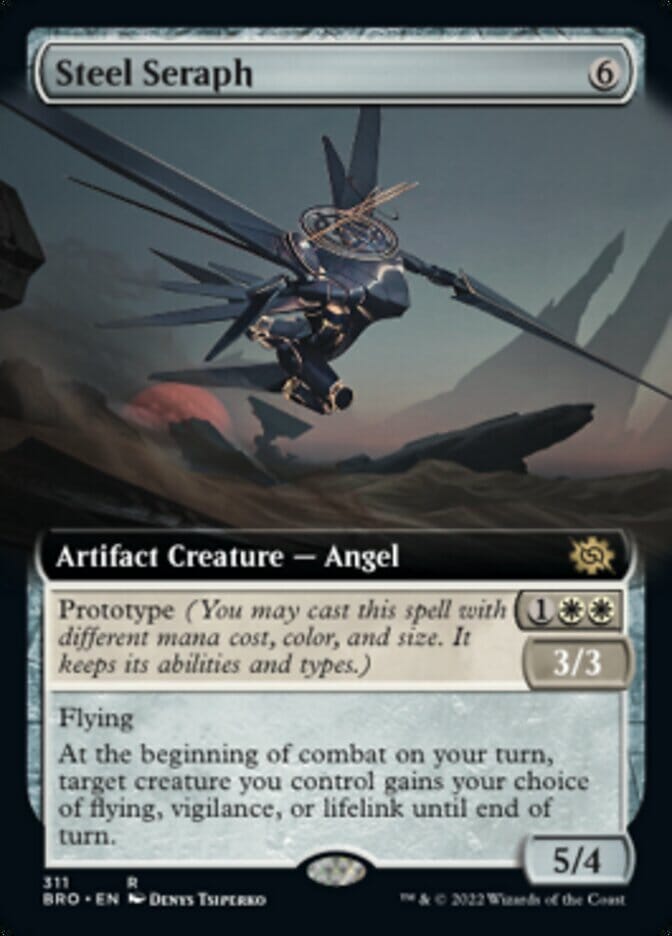 Steel Seraph (Extended Art) [The Brothers' War] MTG Single Magic: The Gathering  | Multizone: Comics And Games