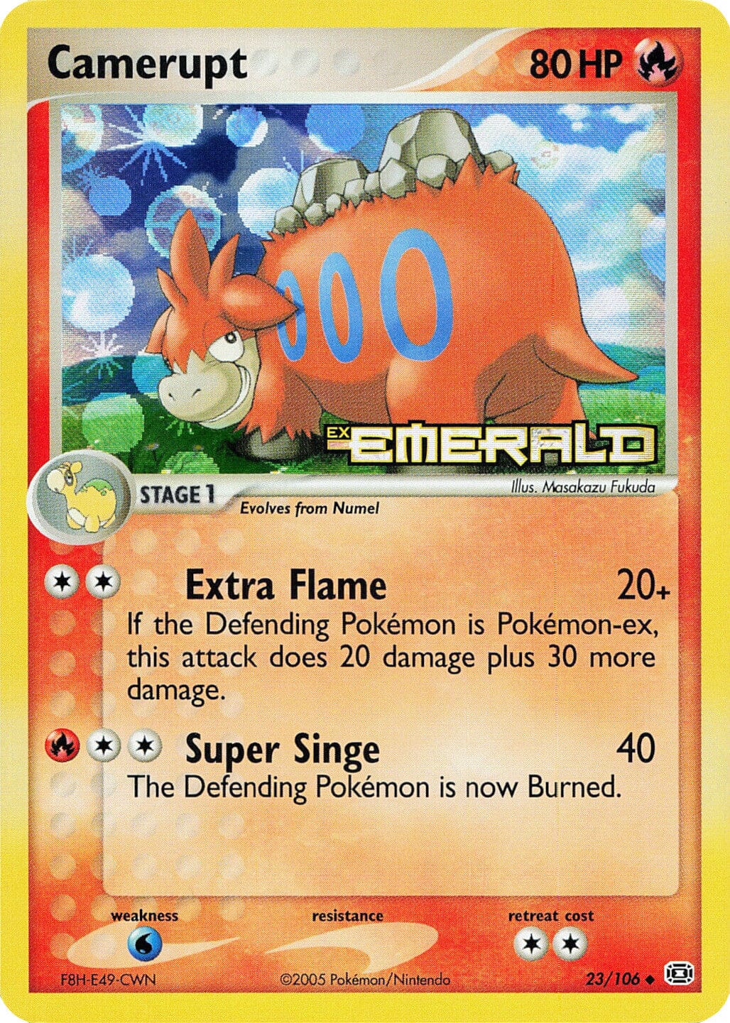 Camerupt (23/106) (Stamped) [EX: Emerald] Pokemon Single Pokémon  | Multizone: Comics And Games